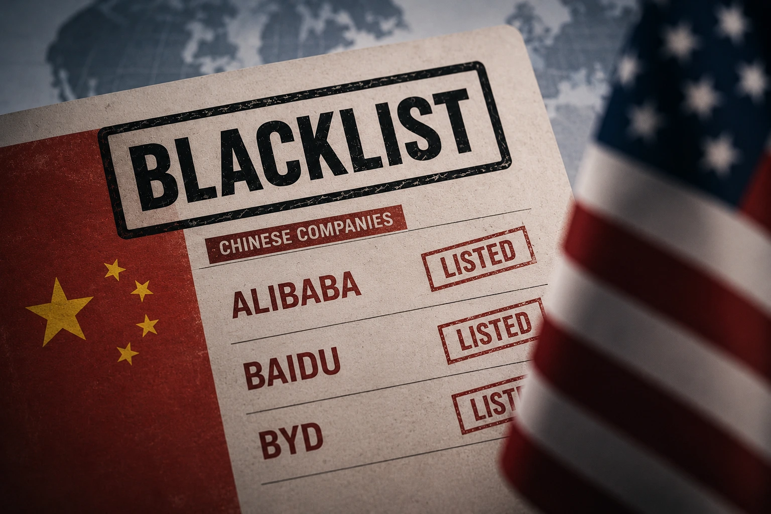 USA nehmen Alibaba, Baidu und BYD ins Visier: Die Folgen der Blacklist