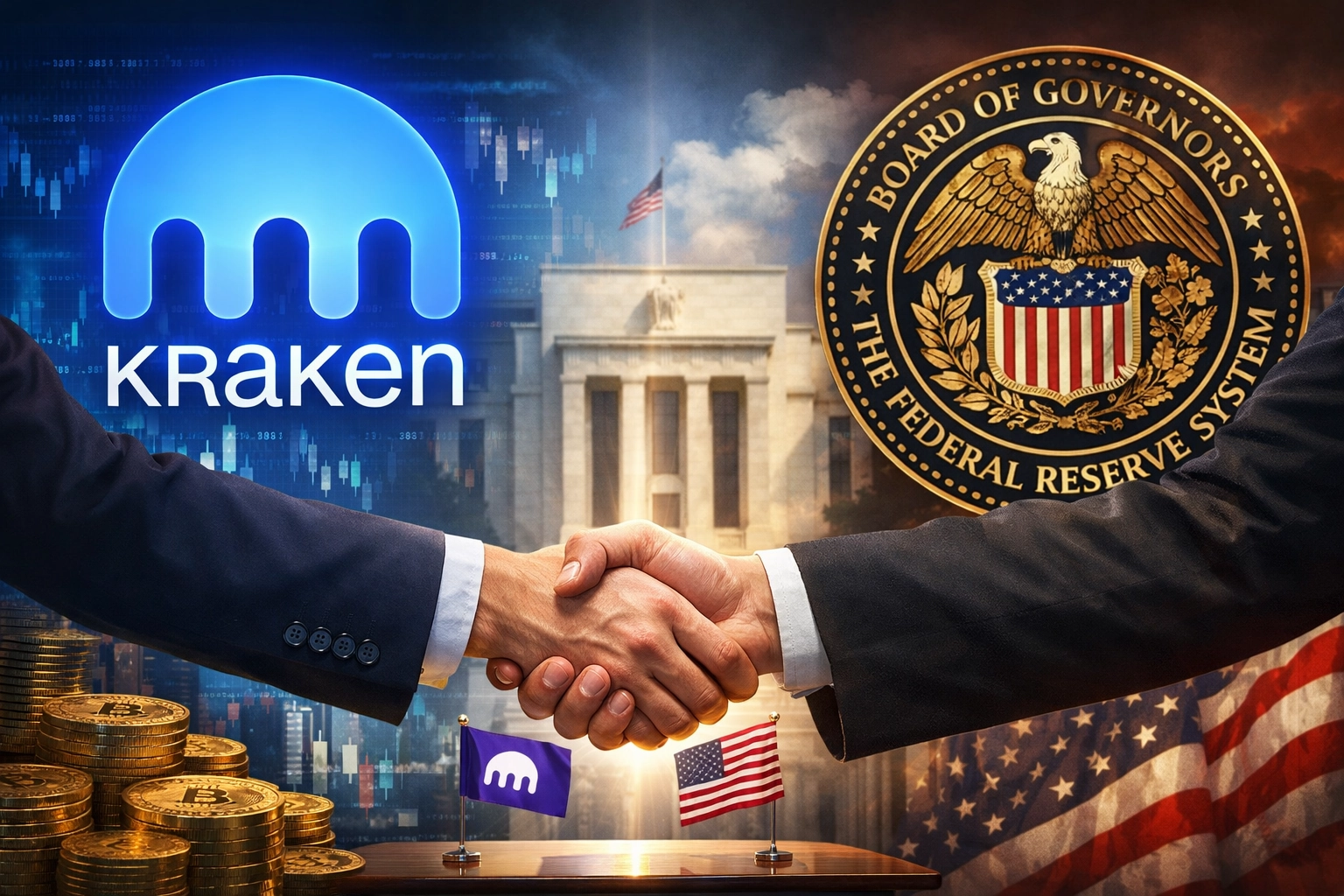 Kraken an der Fed: Krypto stößt ins Innerste der US-Notenbank vor
