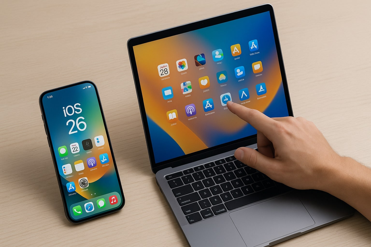 Apple startet neues iOS 26 – und arbeitet an Touch-MacBook