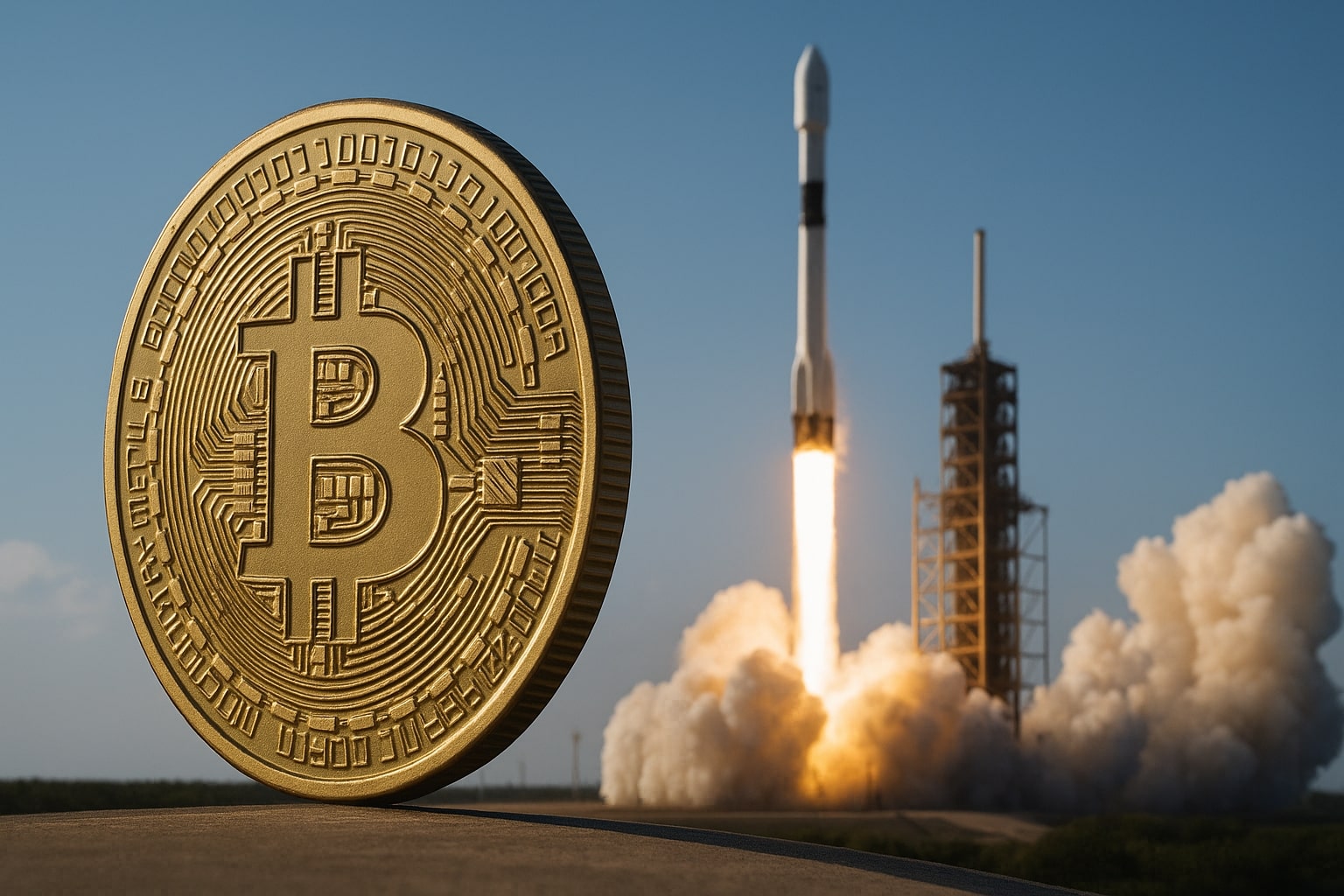 Wie Tesla: Musks Raketenfirma SpaceX hält Krypto