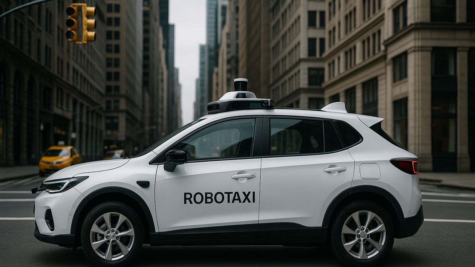 Im Schaufenster von Queens: Teslas neuer Robotaxi
