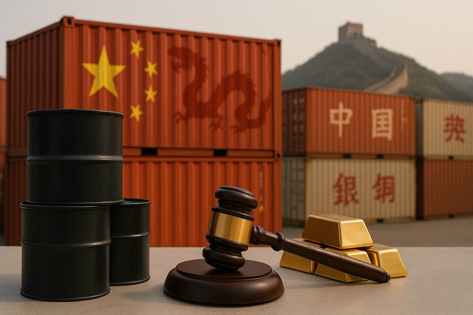 China/Rohstoffe: Chinas Exportboom, Trumps Zollpläne, Öl und Gold steigen