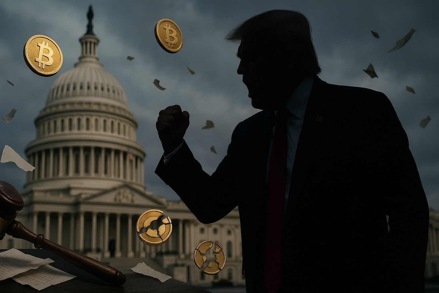 Trump erzürnt: Krypto-Gesetze scheitern im US-Parlament