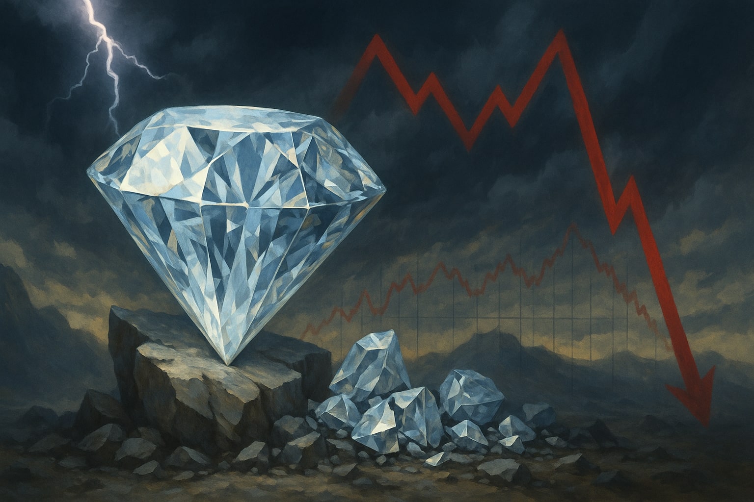 Glanz und Krise: der Diamantenmarkt 2025 im Umbruch